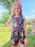Girls Mouse Princess Shorts Set with Matching Bow - Bowtism